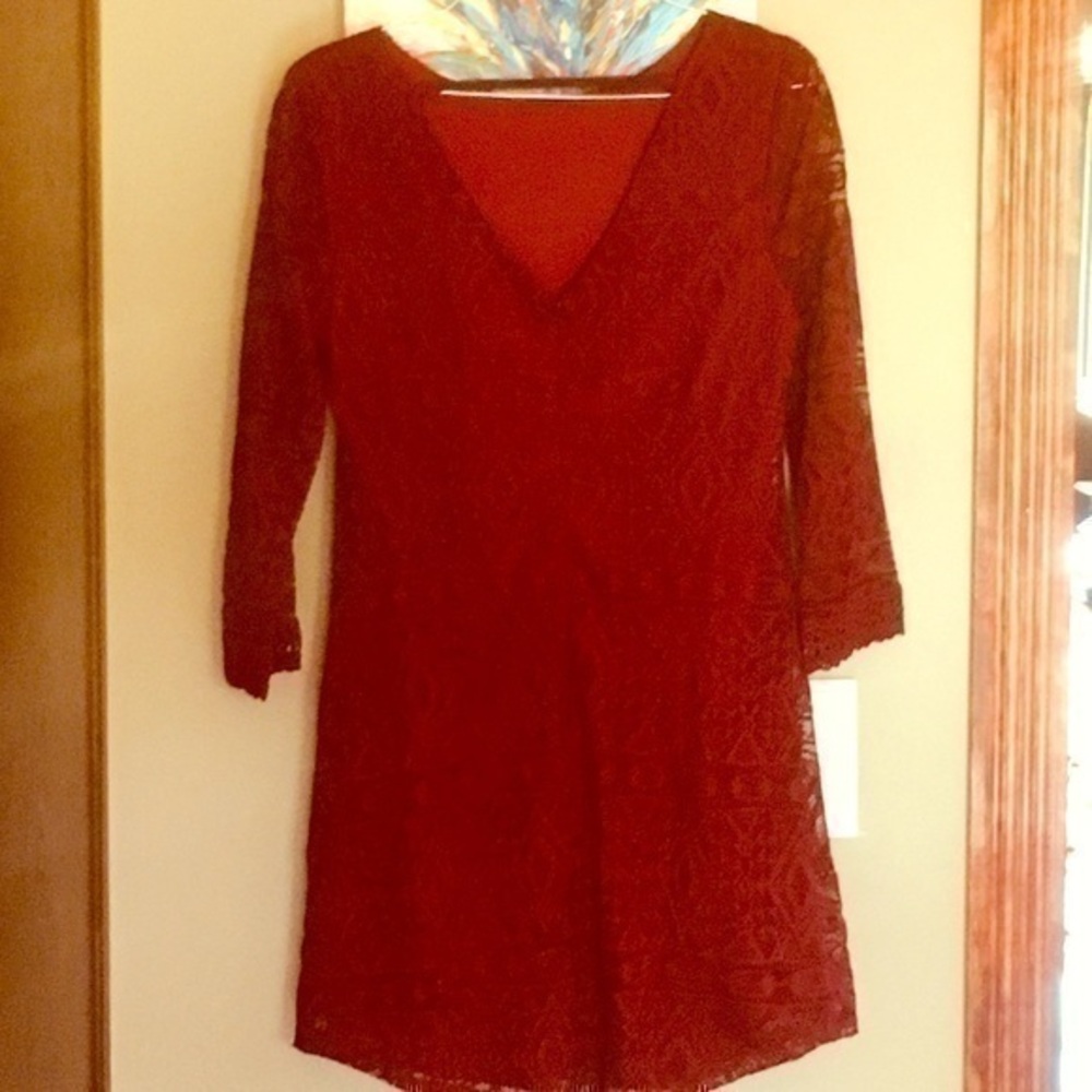 Speechless Lace Overlay Dress 3